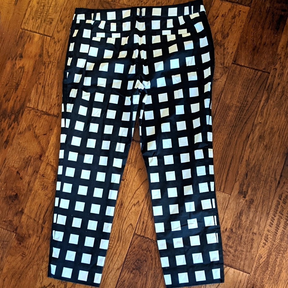 Kate Spade Checkered Cropped Pants